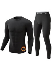 Mens Thermal Underwear Set Long Johns Base Layer Winter Gear Sport Top and Bo...