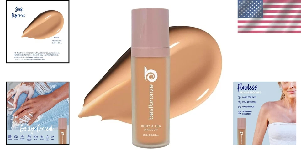 Best Bronze Leg Makeup & Body Concealer - Image 2 of 4