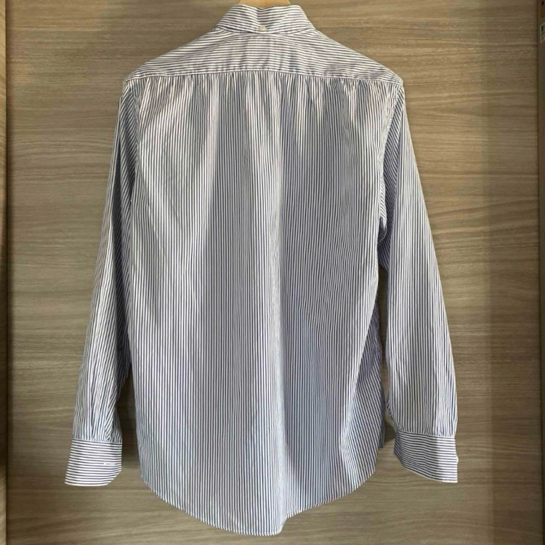 VISVIM Long Sleeve Striped Button-Down Shirt, Blu… - image 2