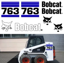 Bobcat 763 v2 Skid Steer Set Vinyl Decal Sticker bob cat MADE IN USA
