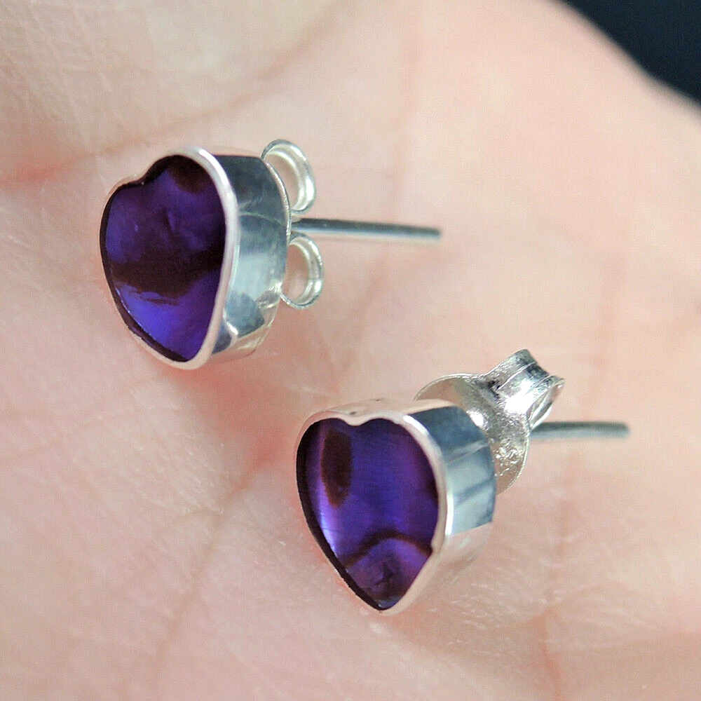 Orecchini in argento Sterling 925 placcato oro con cristalli, a forma di cuore – Orecchini da donna – Bellissimi gioielli per donna con confezione regalo (Jet