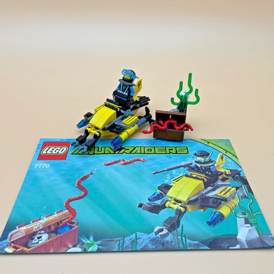 Lego   7770 Aqua Raiders Deep Sea Treasure Hunter, Vollständig mit Bauanleitung