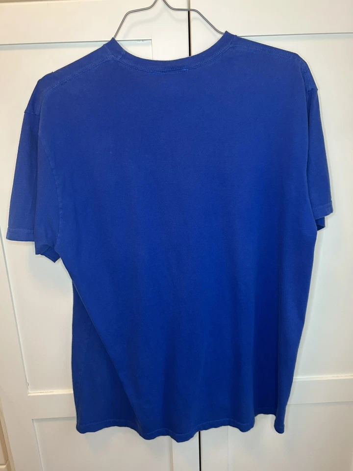 Camiseta azul Majestic Chicago Cubs Win Flag tamanho XL - Imagem 3 de 4