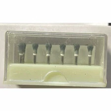 Cone Round Mounted Stone Dental Polishing FG  Abrasion Point White/Green 12/Pack