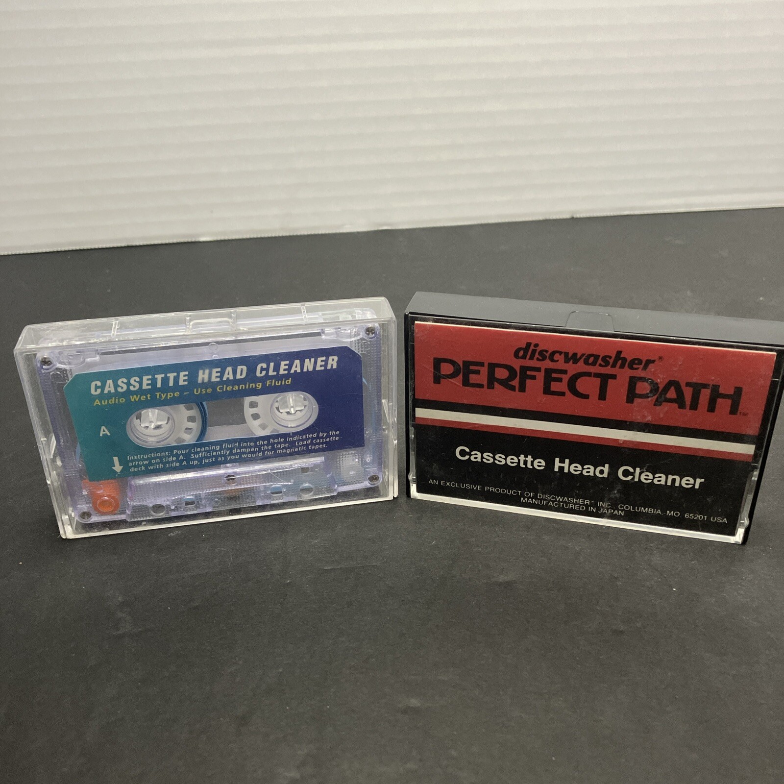 Vintage Cassette Tape Head Cleaner Lot Of 2 Cassettes Only eBay