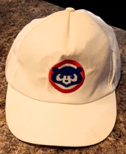 Vintage MLB Chicago Cubs Kemper Financial Promo White Snapback Hat
