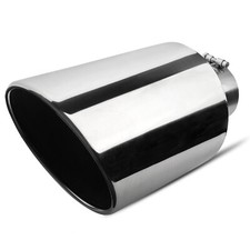 Stainless Steel Exhaust Tip 5 Inlet - 10 Outlet - 18 Long Universal-fit Pipe