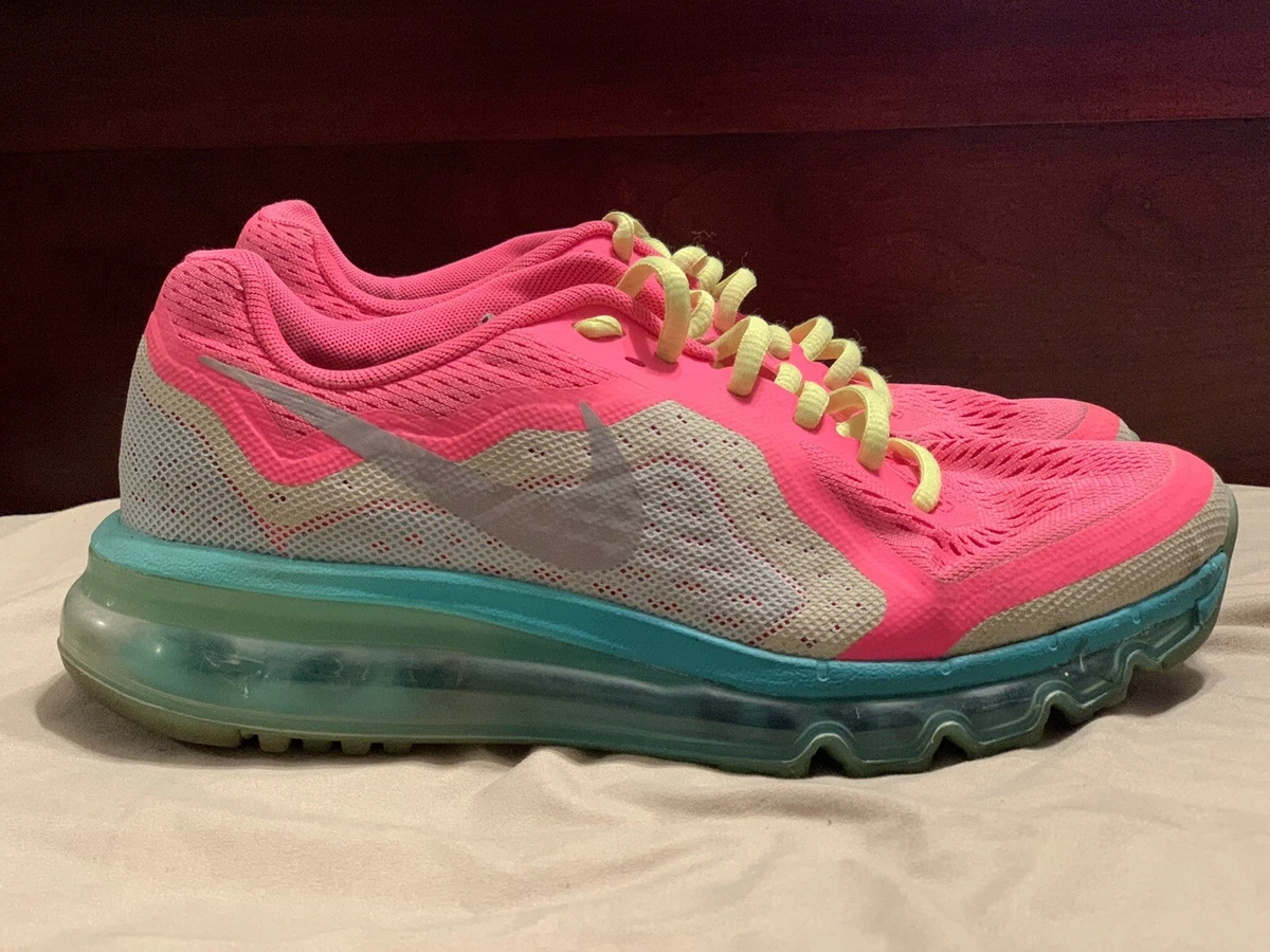 5.5Y Nike Max 2014 Pink Neon Jade 631331-602 | eBay