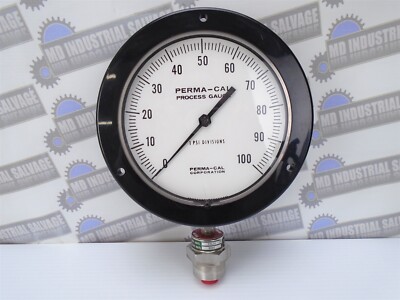 PERMA-CAL - 120FIB04A21 - w/ W14A5 - 1% of F.S. PROCESS GAUGE 0-100 PSI - 5.75''