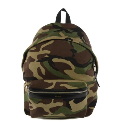 camo canvas backpack