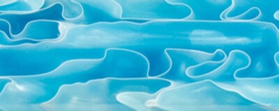 Blue Topaz Pearl BTW13KSS Acrylic (2 pc) Knife Scales 3/16'' x 1 1/2'' x 6''