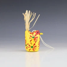 NATIVE AMERICAN NAVAJO FOLK ART CHICKEN ORNAMENT BY EDITH & GUY JOHN