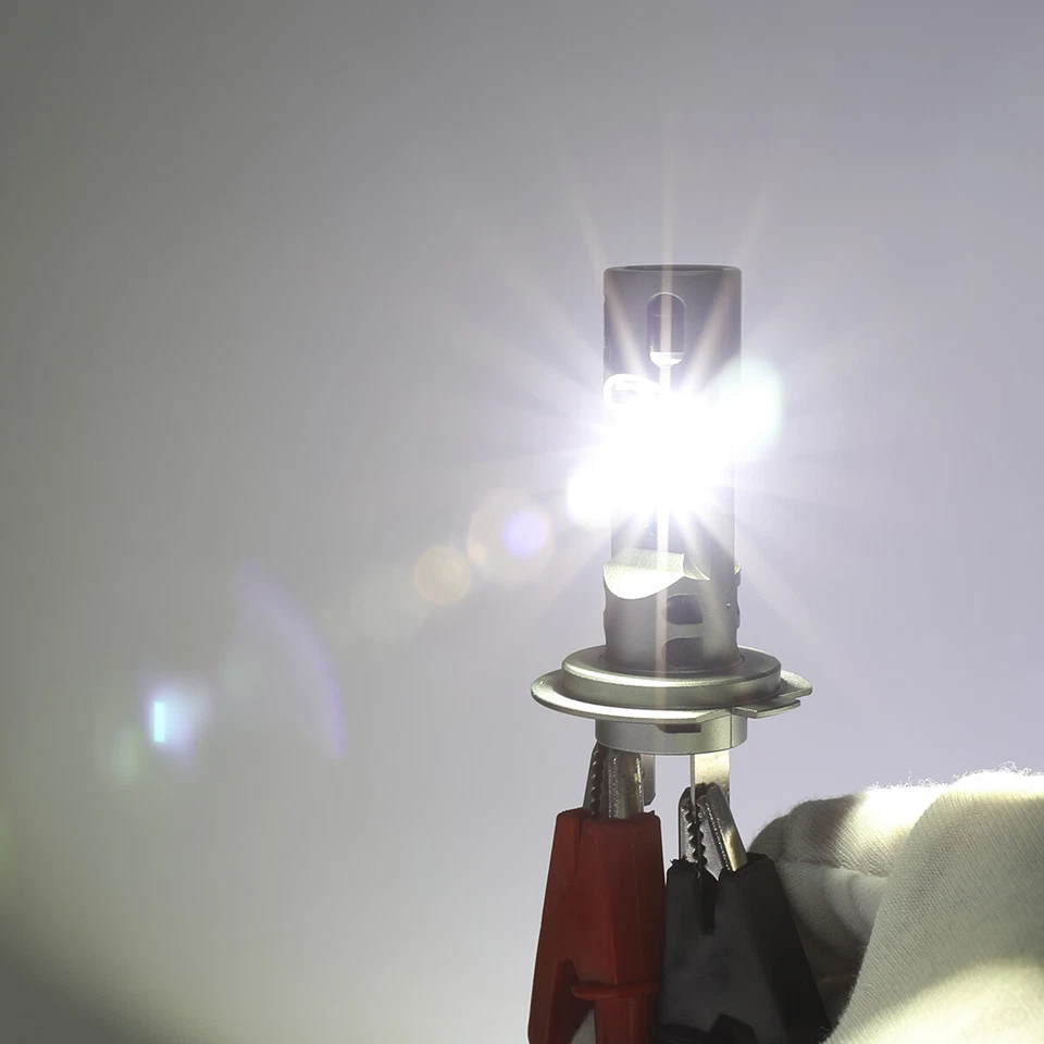 For BMW S1000RR 2009-17 S1000XR 2015-17 H7 Motorcycle LED Headlights Bulbs 6000K - Image 2 of 4