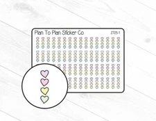 2725-1~~Heart Checklist Planner Stickers.