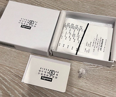 Supreme x MM6 Maison Margiela Receipt Wallet White Japan Supreme x MM6 Maison Margiela Receipt Wallet White Japan