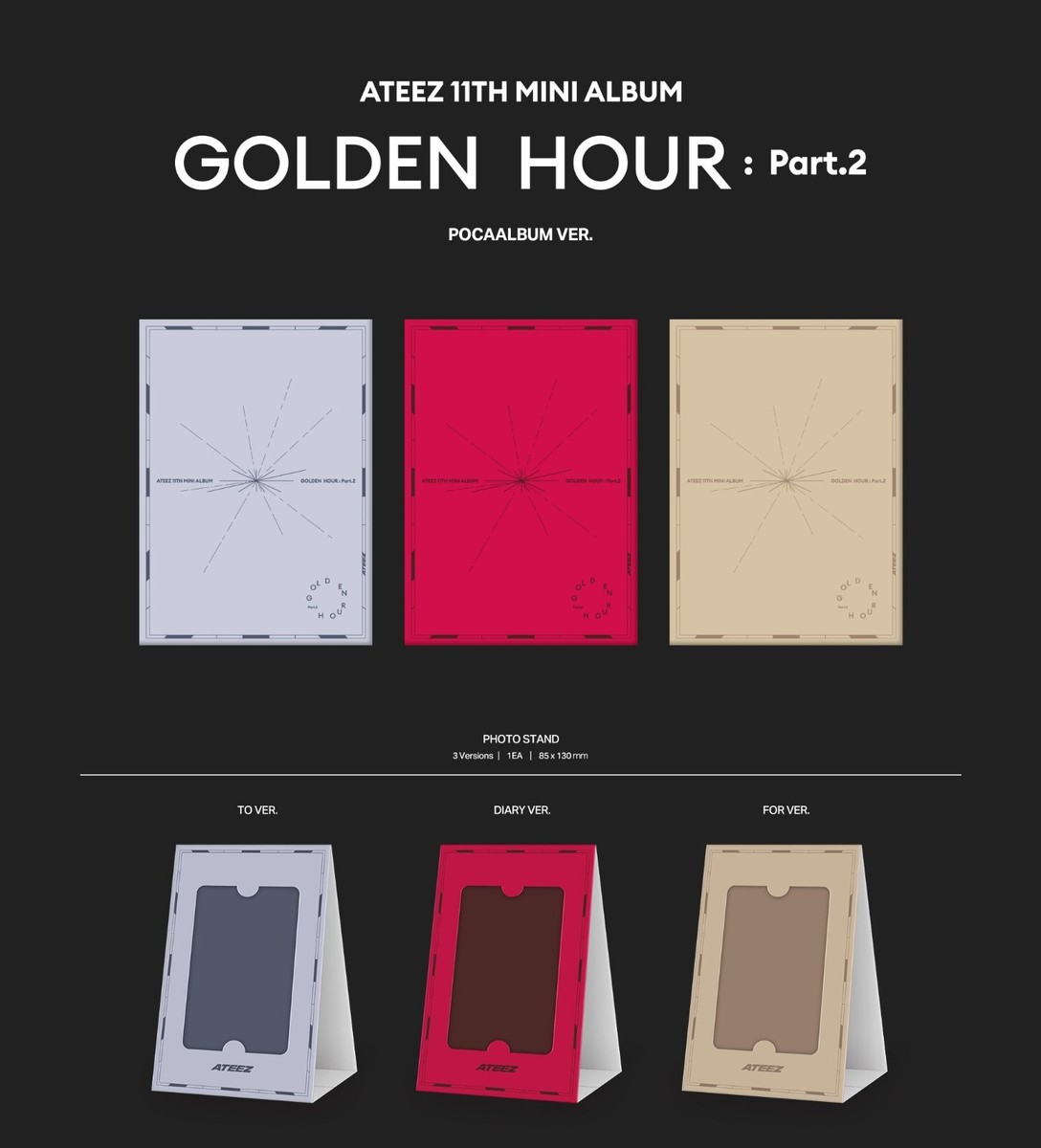 新品未開封 アルバム ATEEZ GOLDEN HOUR pt.2 POCA ATEEZ - GOLDEN HOUR : Part.2 [11th Mini Album - POCA Ver