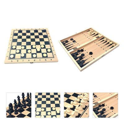 Chess Game Kids Strategy Board Game Backgammon Travel