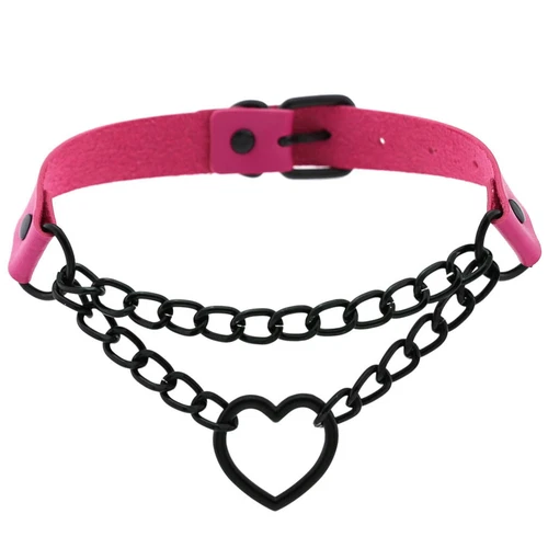 Neu Gothic PU Hip Hop Halsband Cosplay Zubehör Spleißen Kette Halsband Halskette - Bild 21 von 37