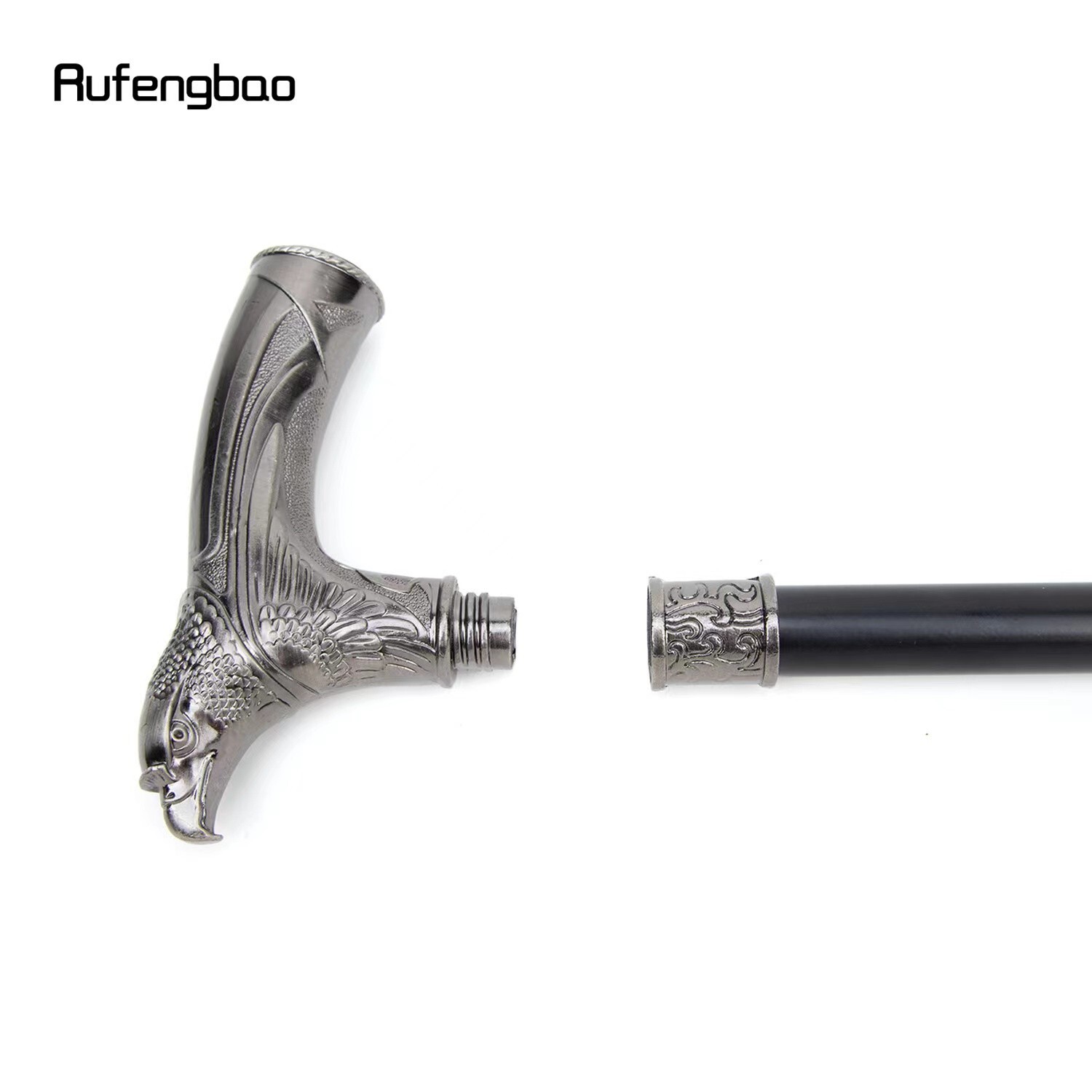 Antique Solid Eagles Head Handle Walking Stick Ca… - image 5