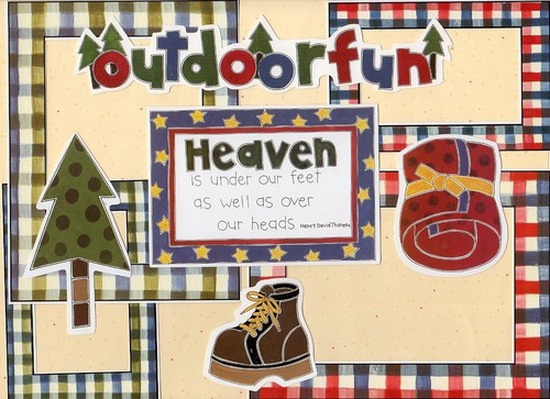 "OUTDOOR FUN" & "CAMP OUT" MY MIND'S EYE SEASONS HIKING CAMPING * - Picture 6 of 7