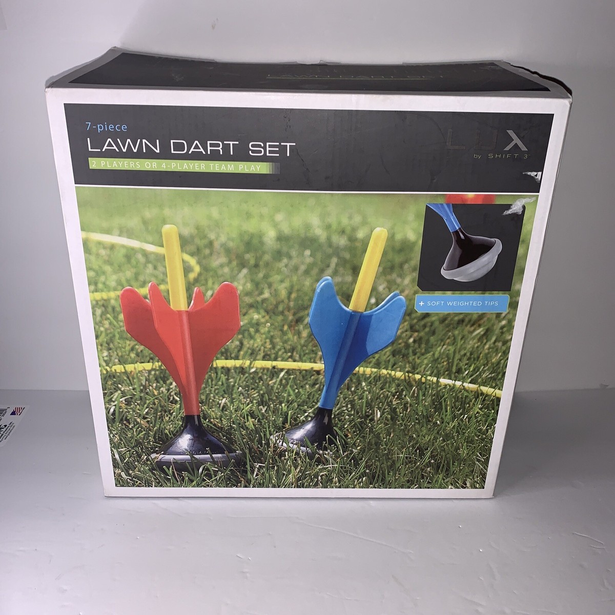 7 Piece Soft Tip Lawn Dart Set With Carting Bag -Lux By Shift 3 | eBay