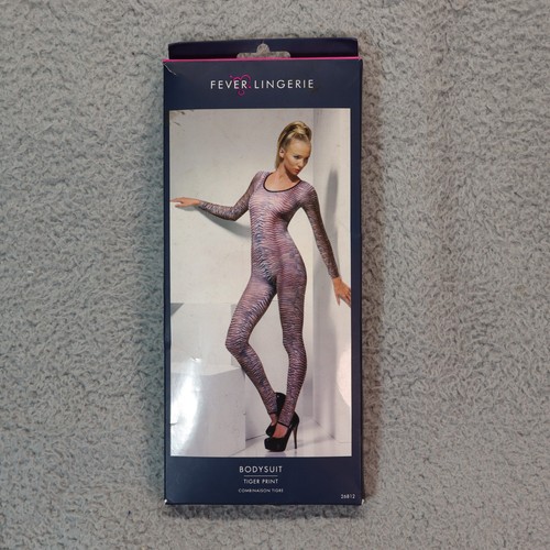 Fever Lingerie Body Suit Roger Print One Size Fits Most Dance Stripper Festival - Picture 3 of 5