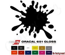 Paint Splatter Sticker Vinyl Decal - Paintball Splat Shot Wall Car Window Bumper