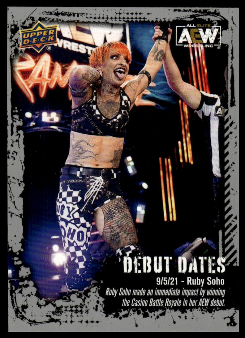 2022 Upper Deck AEW Ruby Soho #DD-3 Debut Dates