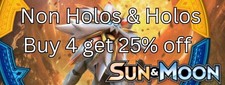 Pokemon TCG Sun & Moon base non holo's & holo's choose your own