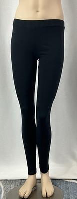 So Wear It Declare It Black Juniors Leggings Elastic Waist Cotton Blend Size M