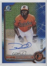 2022 Bowman Chrome Prospect HTA Choice Refractor 23/150 Donta Williams Auto 0ok8
