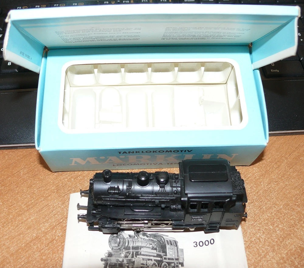 Märklin 3000 ,Dampflok der DB, BR 89 "perfekt" Ovp -im Tiefziehkarton"Selten"