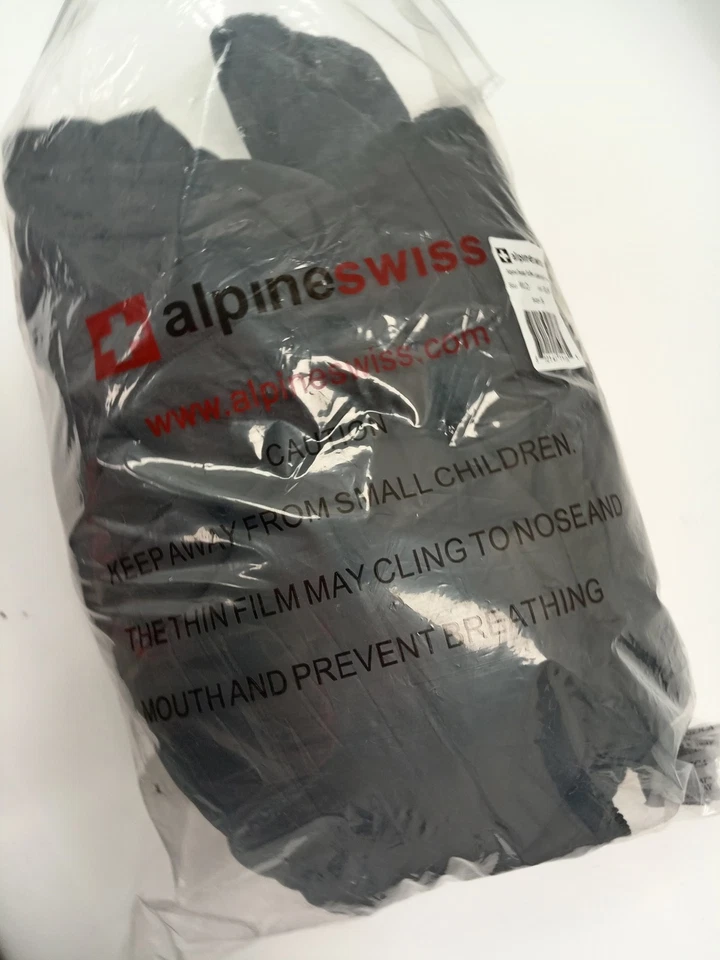 Alpine Swiss Men's Black Puffer Jacket with Removable Hood Size Small New - Image 2 of 3