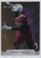 2021 Wild Card MATTE Rookie Heat Gold - Purple Flames /18 Ernest Jones RC 1cx3. rookie card picture