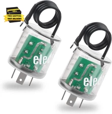 3Pin LED Flasher Relay with Ground Wire, 12V for Fixing Turn Signals Flickering,