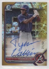 2022 Bowman Chrome Gold Mini-Diamond Refractor 21/50 Tyler Collins Auto 2s2