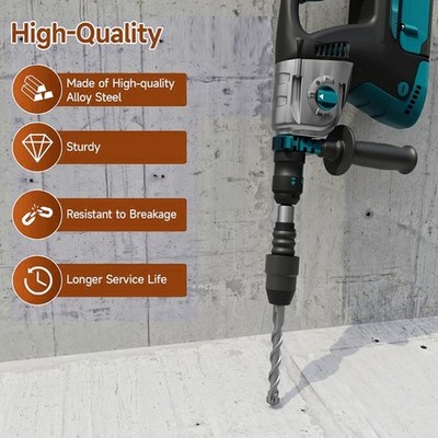Practical SDSPlus to SDSMax Converter for Rotary Hammer Connection Adapter Tool