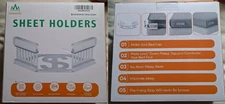 Ansamly 4PCS Lock Sheet Holders Keep Sheets Tight Bed Sheet Holder Corner NIB
