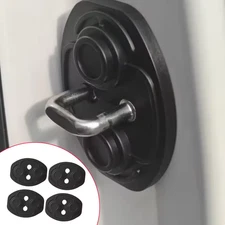 4PC Car Door Lock Protective Cover Silicone Shockproof Cushion Trim Accessories