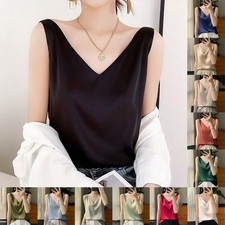 Womens Comfortable Satin Camisole with Adjustable Size Options Available
