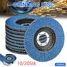 20er&middot;125mm F&auml;cherscheiben Blau K120 Winkelschleifer Schleifscheiben DE!