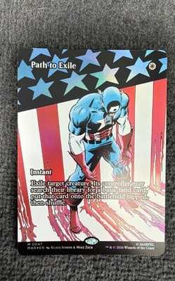 Path to Exile Captain America Marvel Universe Foil Magic The Gathering