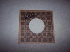 EARLY BROWN DECCA RECORDS 7 INCH 45 RPM ORIGINAL SLEEVE ONLY NO SPLITS 8
