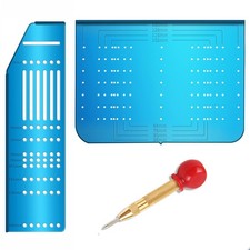 Multi Cabinet Hardware Template with Center Punch Handle Tool Installation Kit