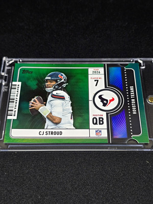 Topps 2023 Composite Chrome All-Etch C.J. Stroud CAE-23 Green Refractor /99