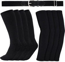 5 Pack Youth Baseball Softball Socks Baseball Socks Baseball Belt with Arm Sleev