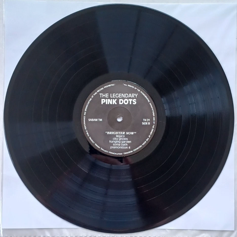 Legendary Pink Dots vinyl LP - Brighter Now. Super-Rare 1986 Belgian Reissue EX+ - Image 4 of 4