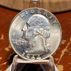 1964 D Washington Quarter BU Uncirculated Mint State 90% Silver 25c US Coin