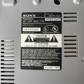 Sony PlayStation 1 PS1 SCPH-5501- 1st party Console Bundle - Tested &  Works #3