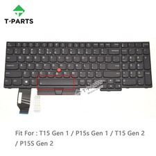 US Keyboard W/Backlit for Lenovo Thinkpad T15 Gen 1 T15 Gen 2 P15s Gen 1 Gen 2